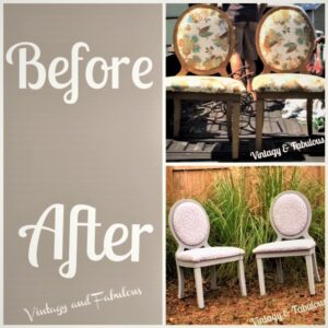 Beautiful dining room chair makeover